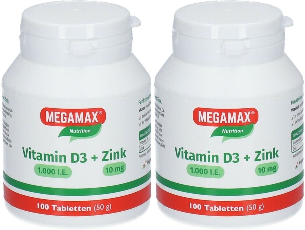 Vitamin D3 1.000 I.E.+Zink 10 mg Tabletten 2x 2x100 St