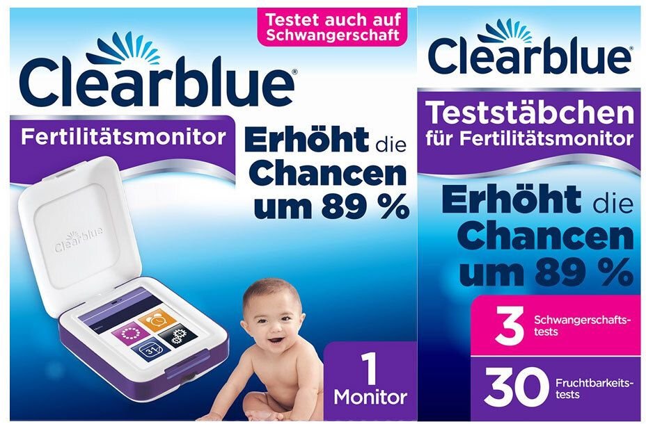 Clearblue Advanced Fertilitätsmonitor + Teststäbchen 30+3 1+33 St Set