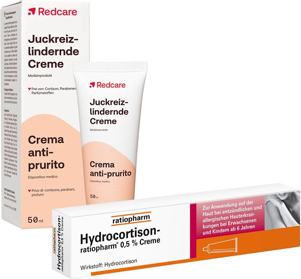 Thumbnail - Hydrocortison ratiopharm® 0,5%, Creme + Redcare juckreizlindernde 1 St