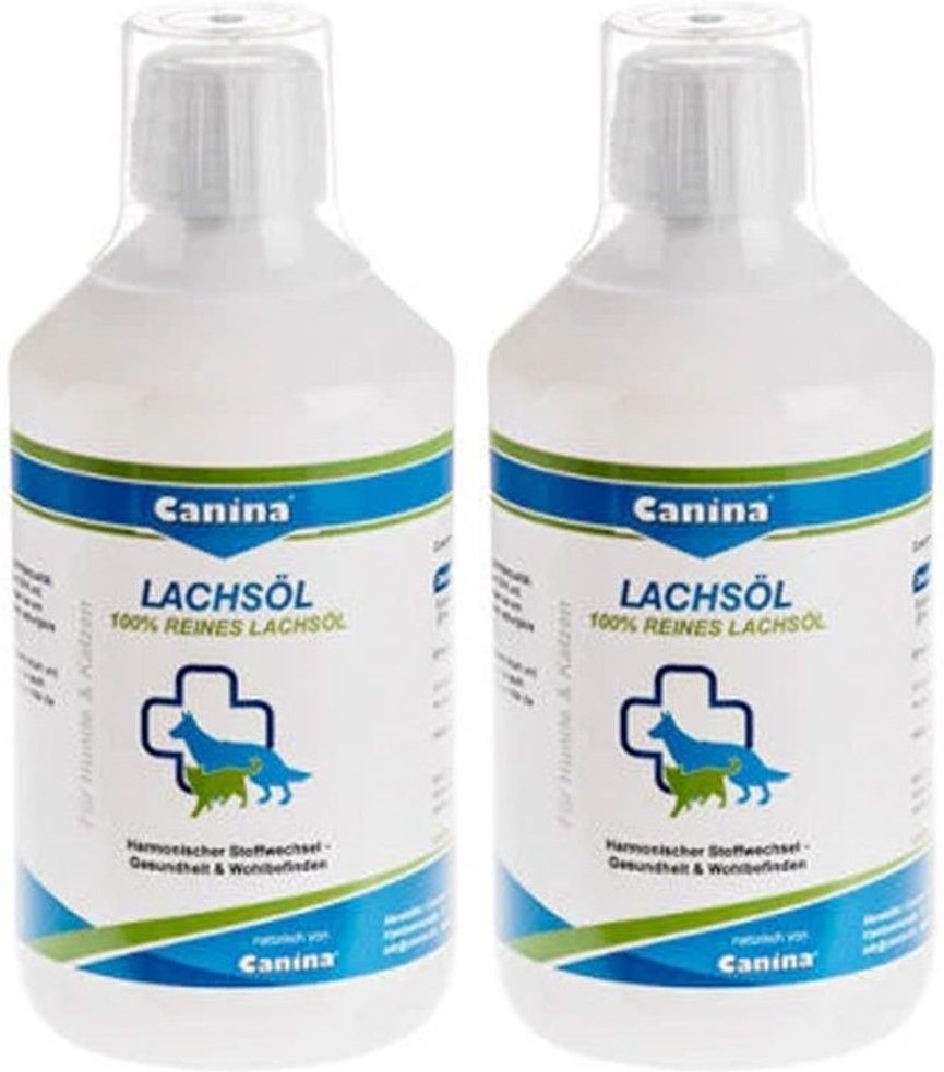 Lachsöl FÜR Hunde und Katzen 2x 2x500 ml Öl