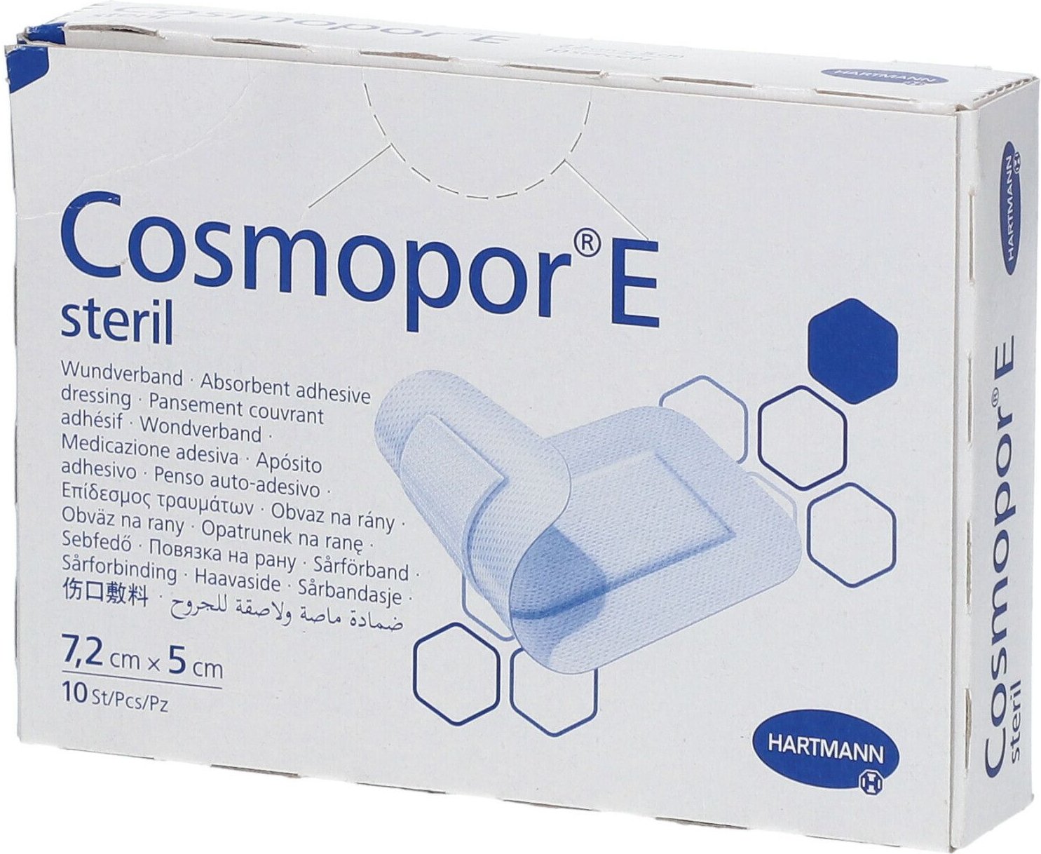 Cosmopor E steril Wundverband 5x7,2 cm 10 St Pflaster