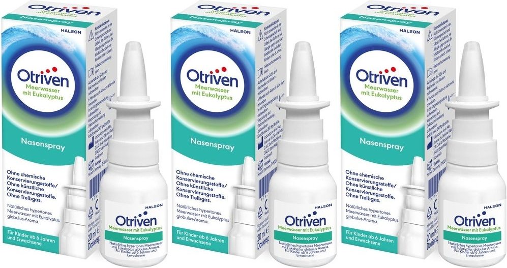 Otriven Meerwasser mit Eukalyptus Nasenspray x3 3x20 ml