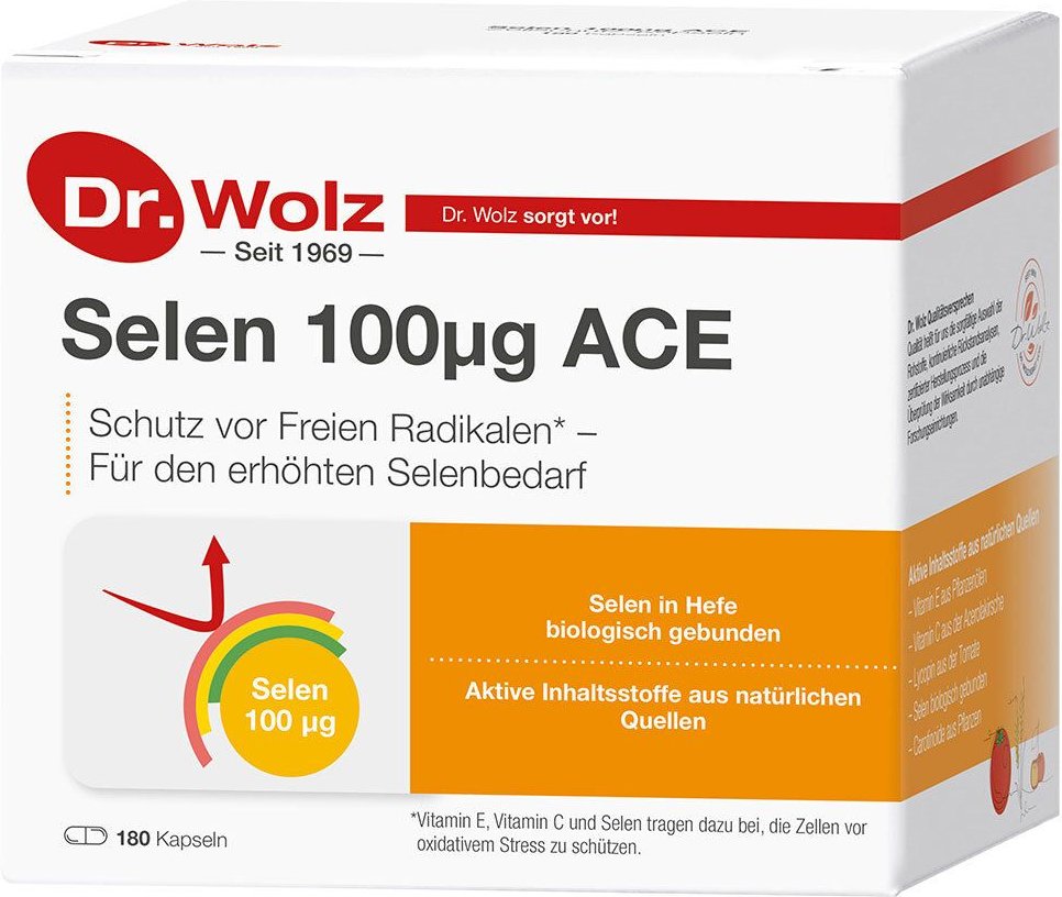 Selen ACE 100 µg 180 Tage Kapseln St