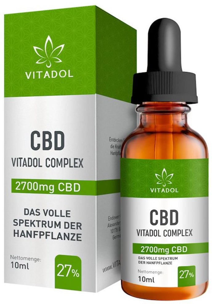 Thumbnail - CBD 27% Bio Hanfextrakt Öl Vitadol Complex 10 ml