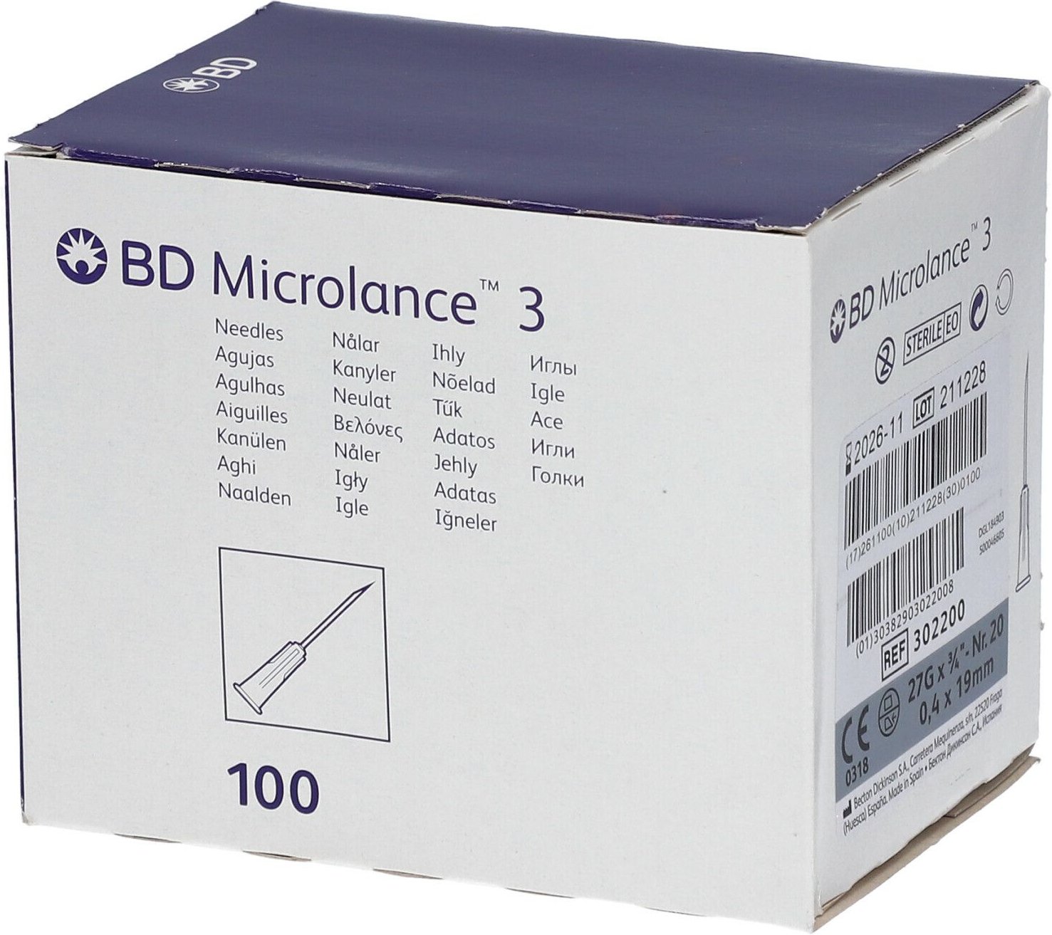 BD Microlance Kanüle 27 G 3/4 0,4x19 mm 100 St