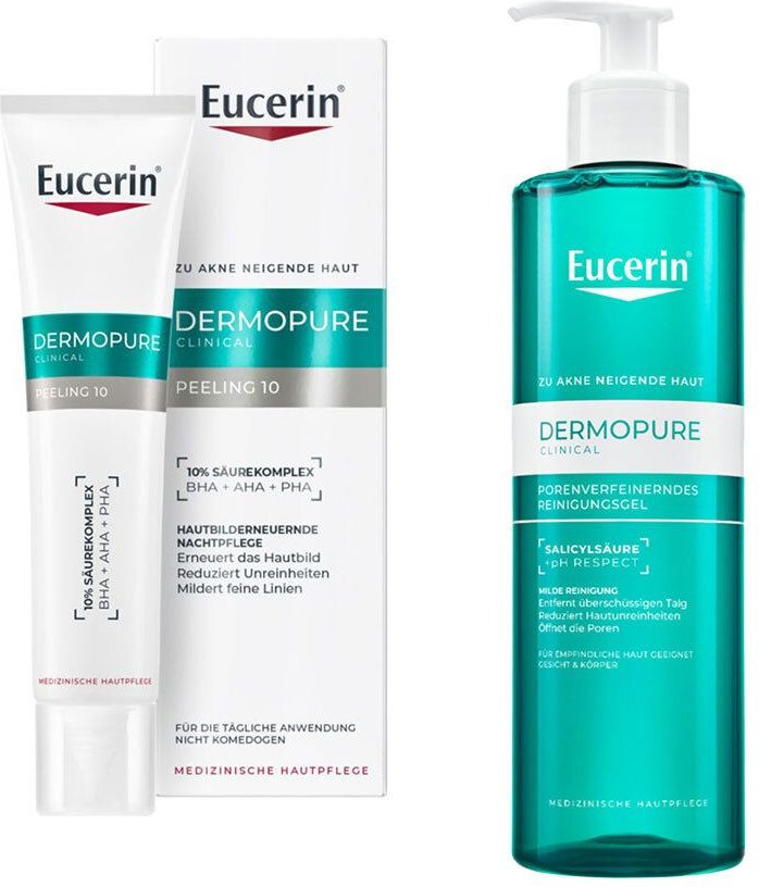 Eucerin Dermopure Clinical Porenverfeinerndes Reinigungsgel + P 1 St Set
