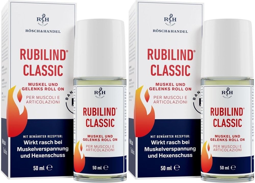 Rubilind Classic Muskel und Gelenks Roll-on 2x 2x50 ml Roller