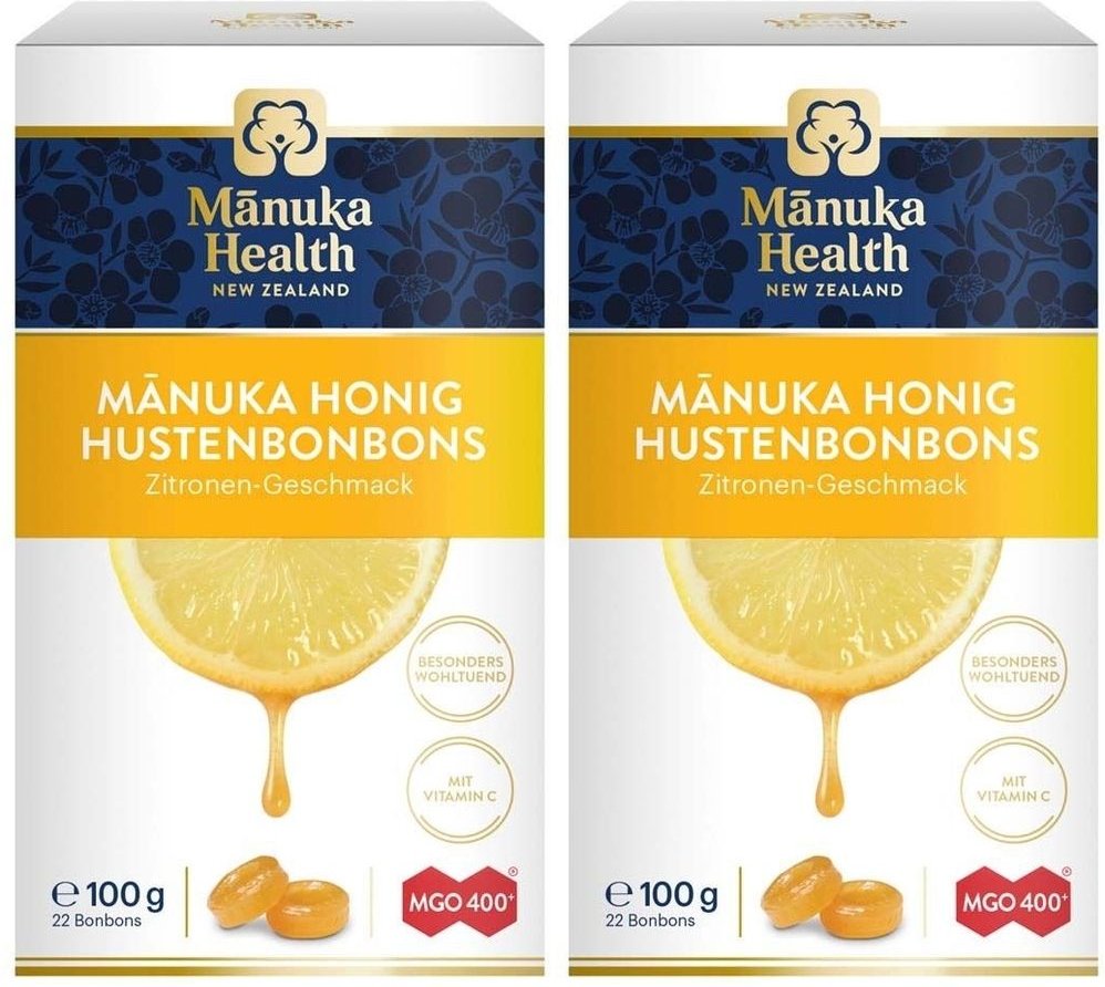 Manuka Health MGO 400+ Lutschbonb.Zitrone 2x 2x100 g Bonbons