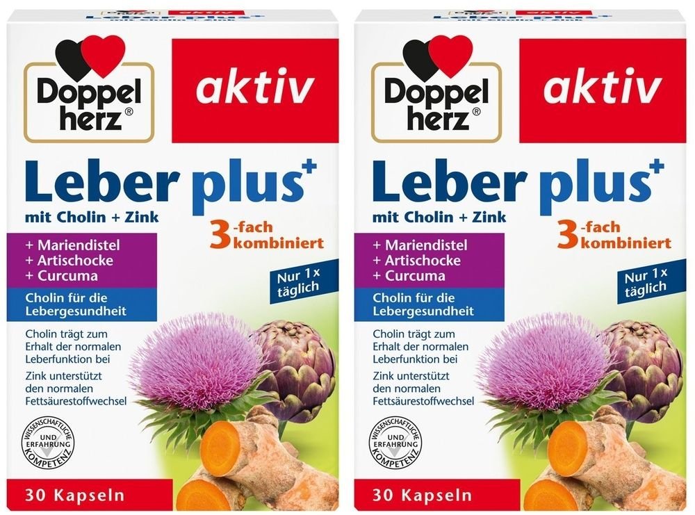Doppelherz Leber plus Kapseln 2x 2x30 St