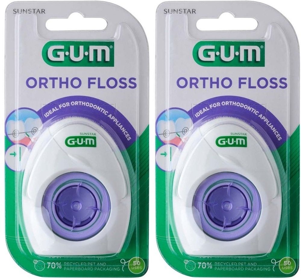 GUM Ortho Floss x2 2x1 St