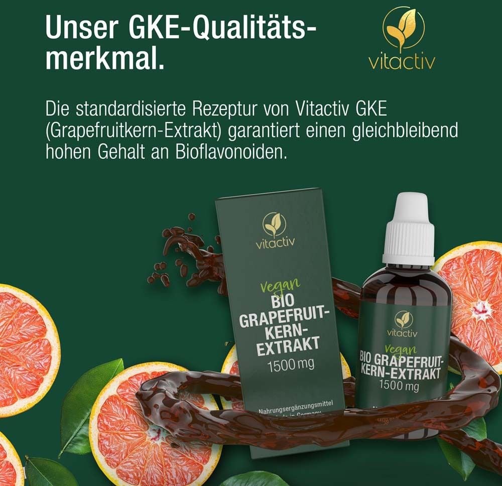 BIO Grapefruit-Kern-Extrakt 1500 mg Tropfen 100 ml