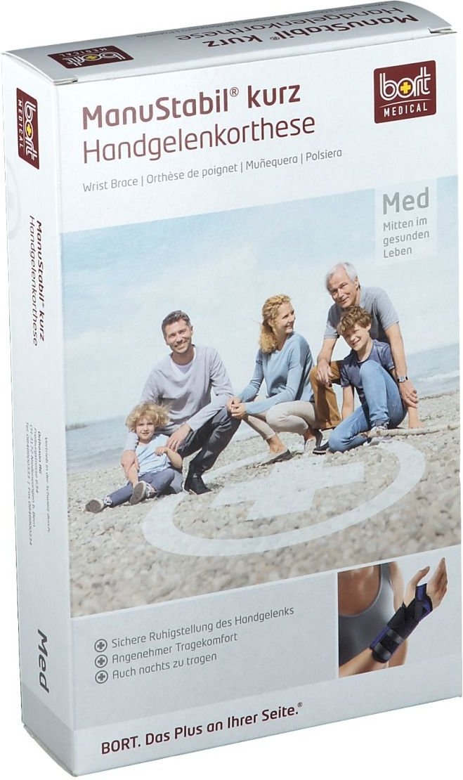 Bort ManuStabil kurz links M blau 1 St Bandage(s)