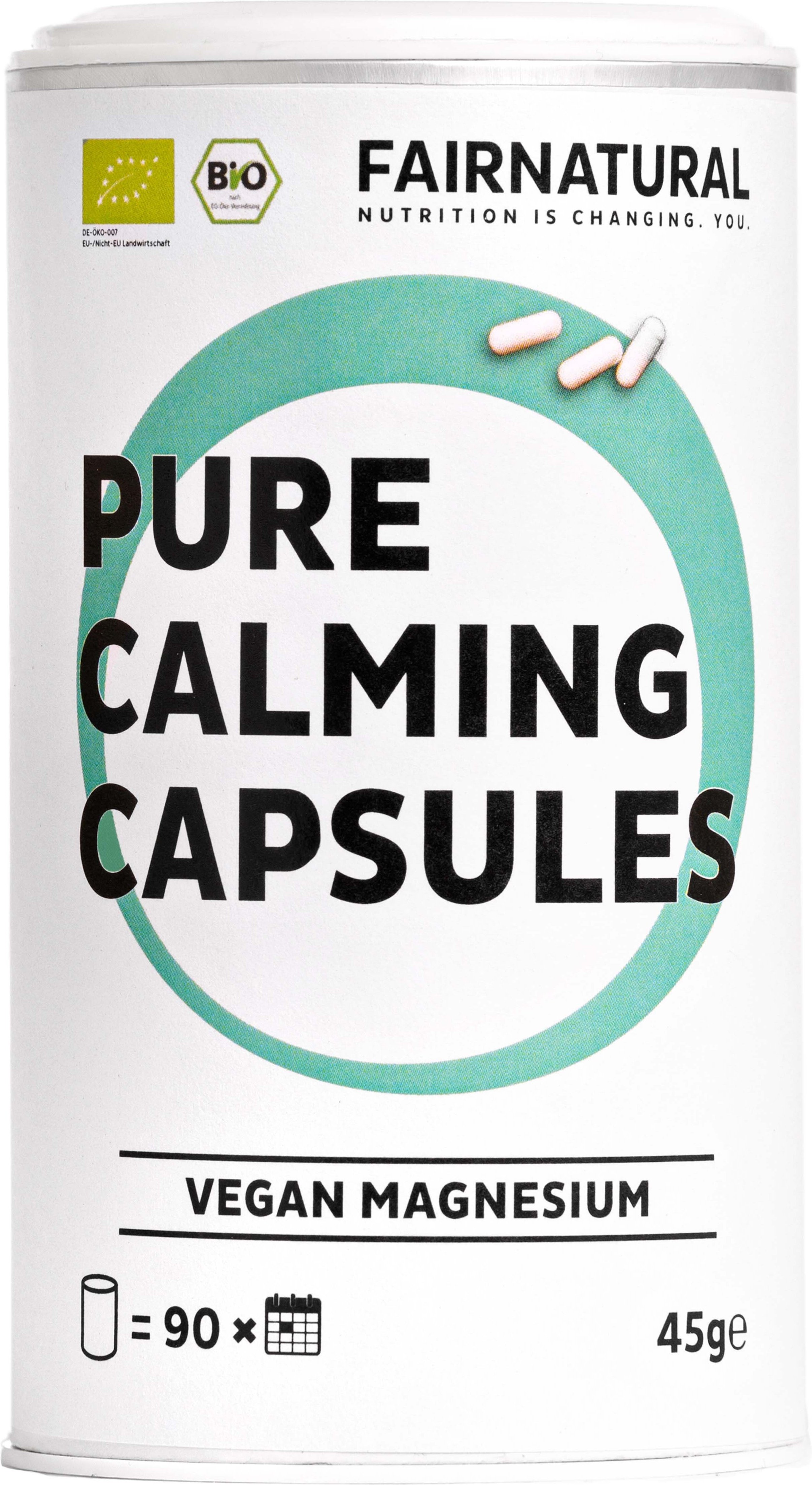 Fairnatural Magnesium hochdosiert + vegan Kapseln