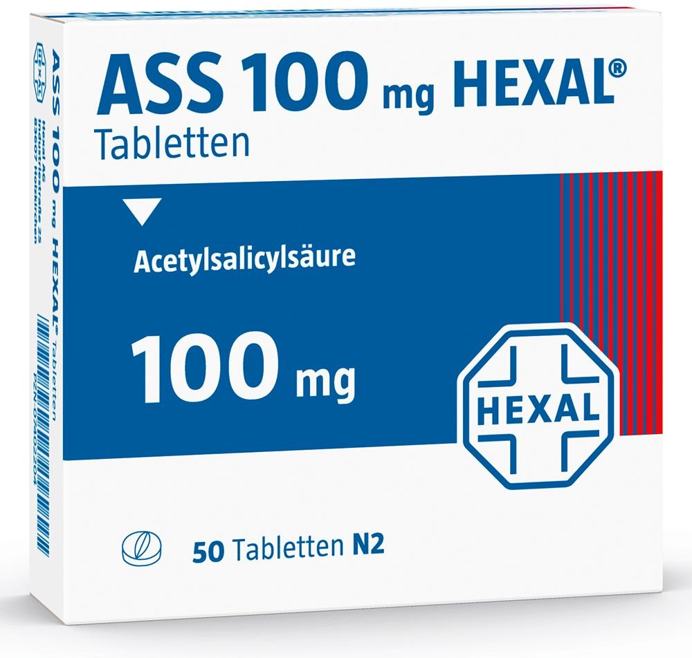 Thumbnail - ASS 100 mg Hexal Tabletten 50 St