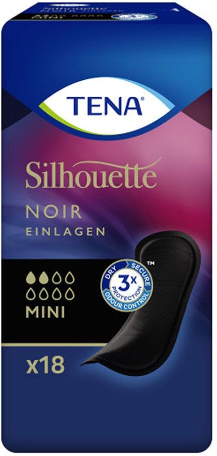 Tena Silhouette Inkontinenz Einlagen mini noir 6x18 St Inkontinenzslip