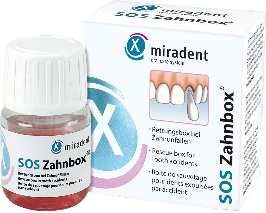 Miradent Zahnrettungsbox SOS Zahnbox 1 St Lösung