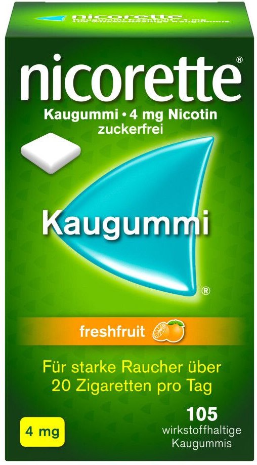 Nicorette Kaugummi 4 mg freshfruit 105 St
