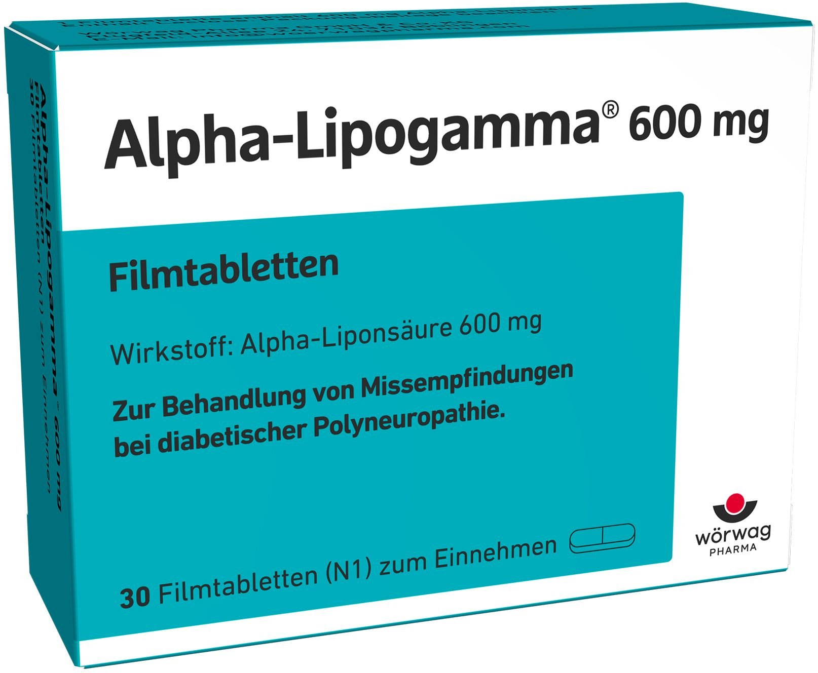 Alpha-Lipogamma 600 mg Filmtabletten 30 St