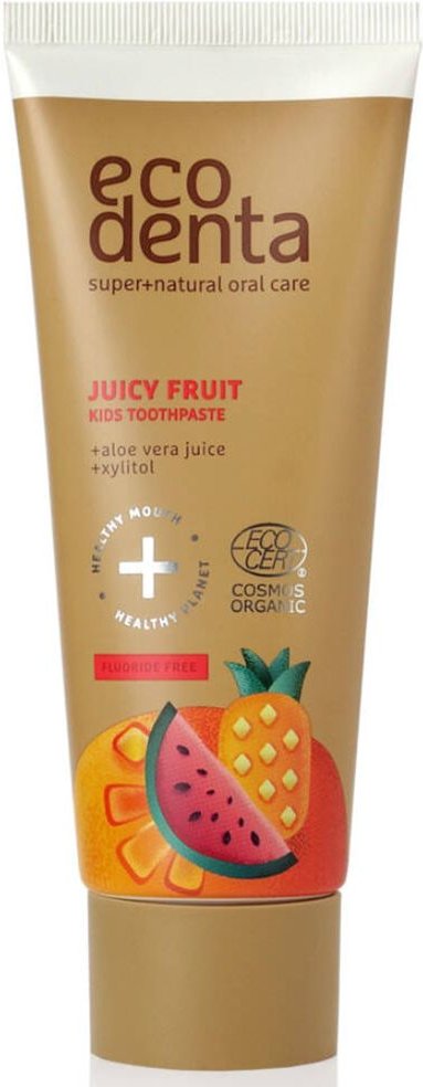 Ecodenta Juicy Fruit Kids Tandpasta Bio 75 ml Zahnpasta