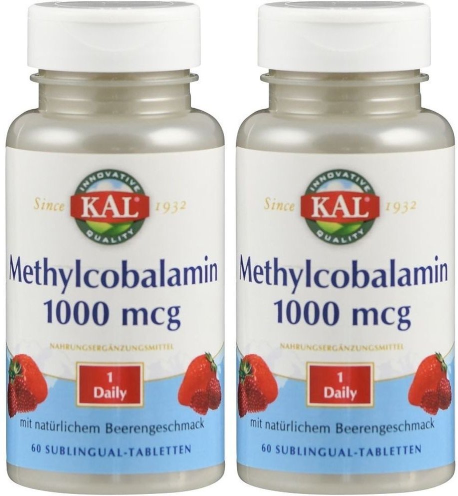 Vitamin B12 Methylcobalamin 1000 µg KAL Tabletten 2x 2x60 St
