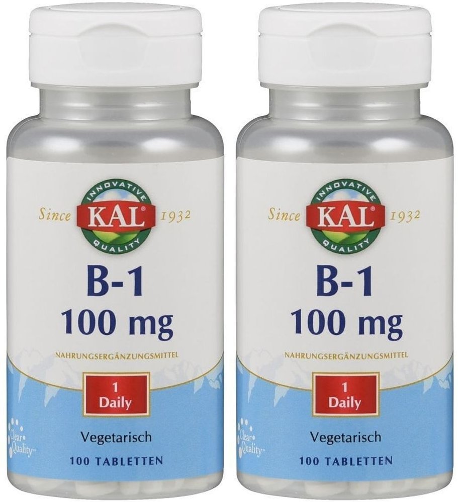 Vitamin B1 Thiamin 100 mg KAL Tabletten 2x 2x100 St