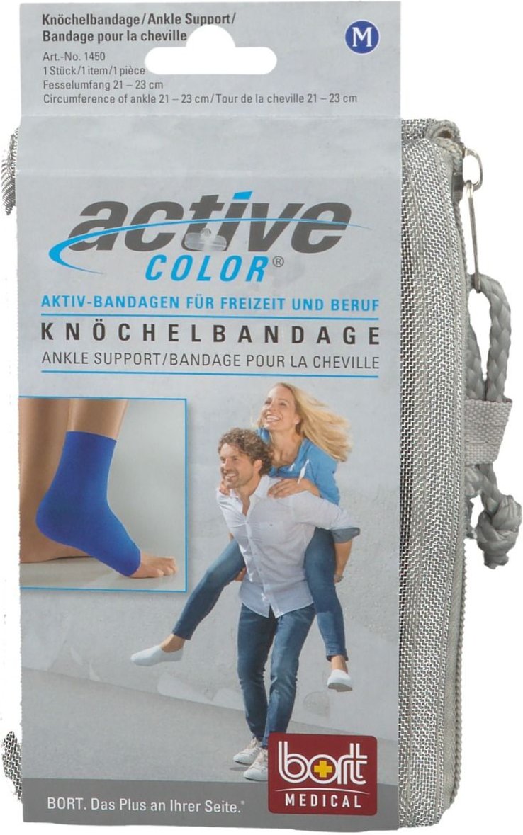 Bort ActiveColor Knöchelbandage M blau 1 St Bandage(s)