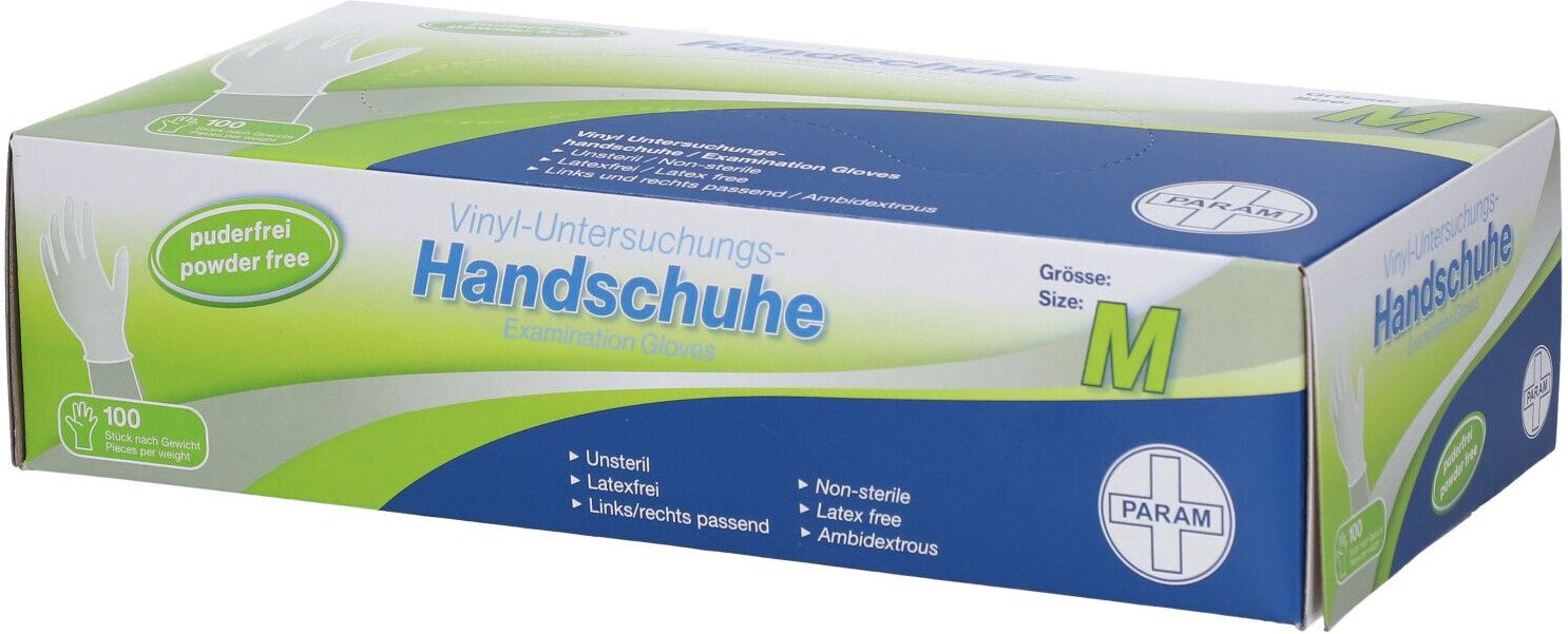 Handschuhe Einmal Vinyl puderfrei L