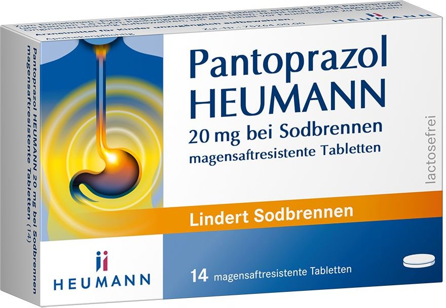 Pantoprazol HEUMANN 20 mg bei Sodbrennen