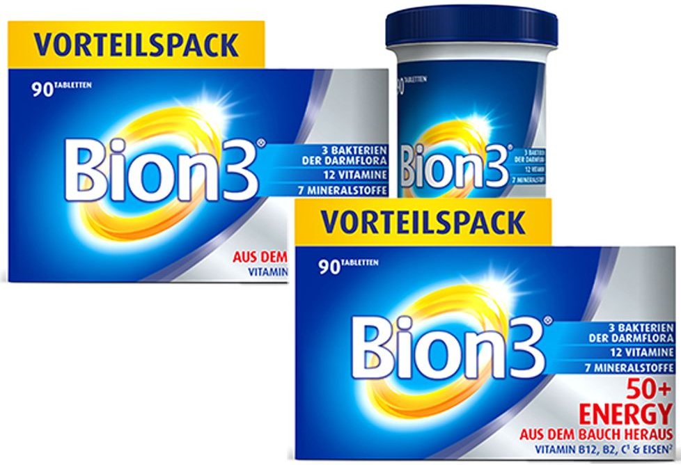 Thumbnail - Bion 3 50+ Energy Doppelpack 2x90 St Tabletten