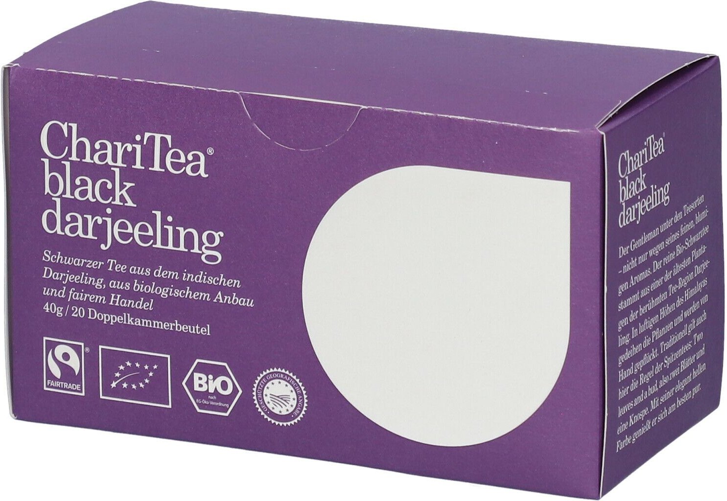 Thumbnail - Charitea Black Darjeeling Bio 20 St Filterbeutel