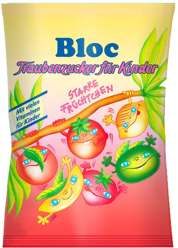 Bloc Kinder Traubenzucker versch.Geschmacksr.Btl. 75 g Bonbons