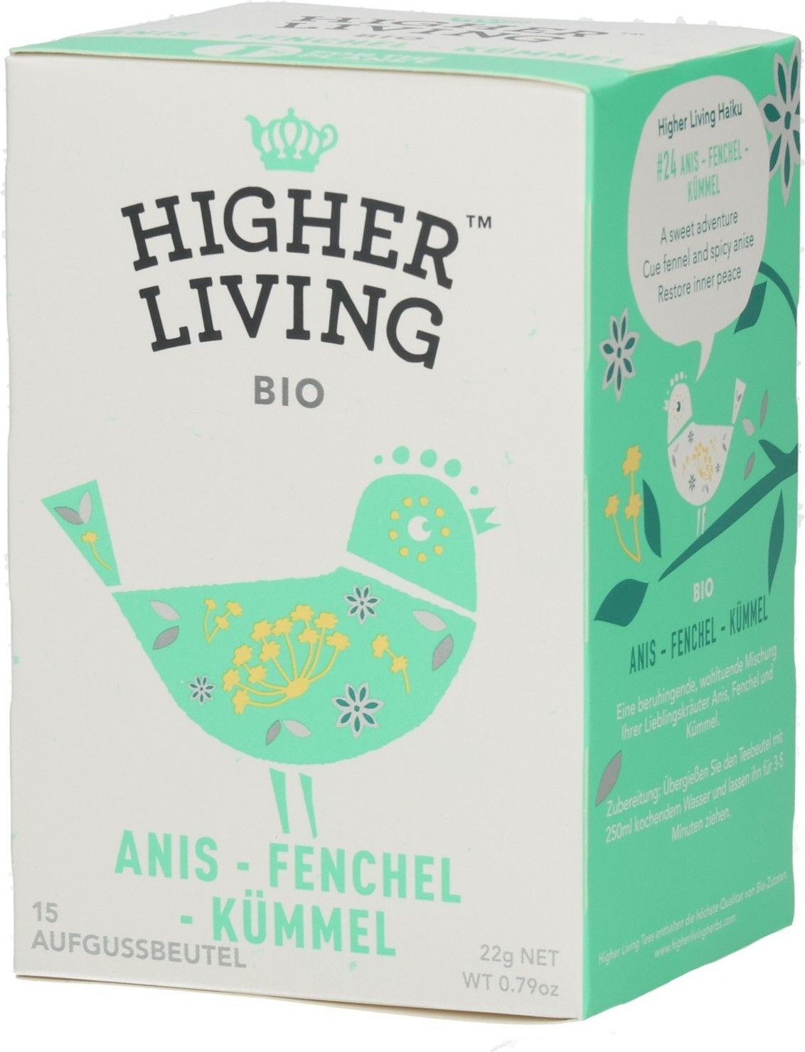 Higher Living - Anis-Fenchel-Kümmel 22 g Filterbeutel