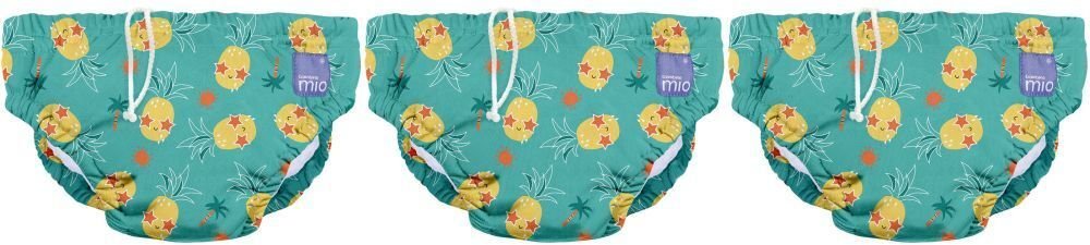 Bambino Mio, Wiederverwendbare Schwimmwindel, Alberne Ananas, XL (2 Jahre+) x3 3x1 St Windeln