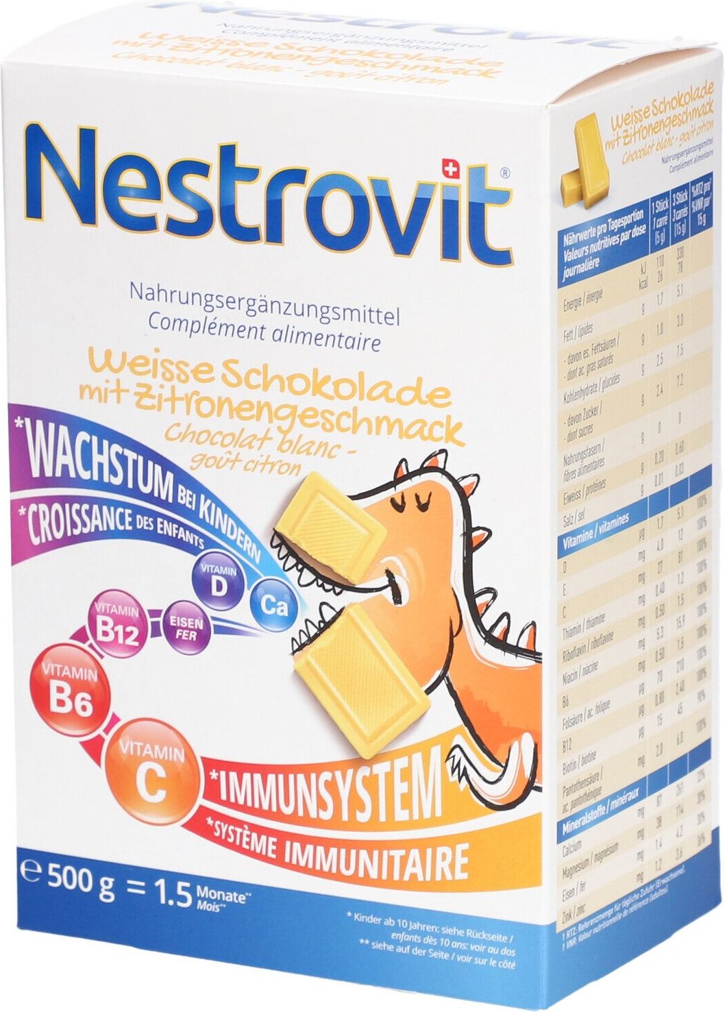 Nestrovit Weisse Schokolade 500 g Futter