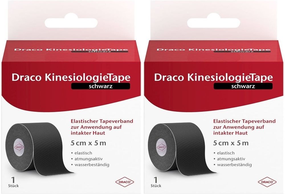 Draco Kinesio Tape SCH 5x5 x2 2x1 St Verband