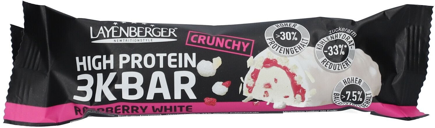 Layenberger 3K Protein Bar Raspberry white 45 g Riegel