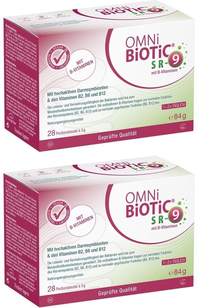 Omni BiOTiC Sr-9 mit B-Vitaminen Pulver Beutel 2x 2x28x3 g