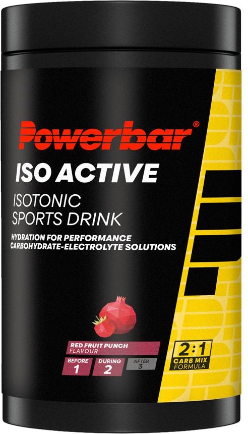 Powerbar Isoactive Drink red Fruit Punch Pulver 600 g Puder