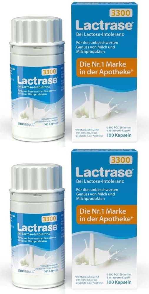 Lactrase 3.300 FCC Kapseln 2x 2x100 St
