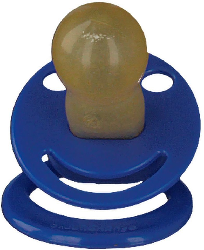 Beruhigungssauger kirschf.Lat.ab 6 M.dunkelblau 1 St Schnuller