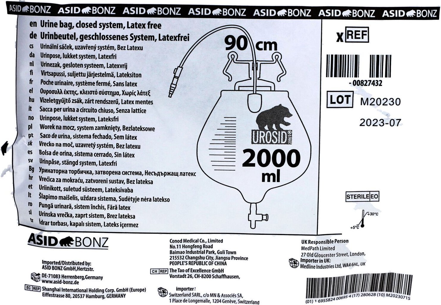 Urosid Urindr.Sys.2l 90 cm Schl.Ablassh.senkr. 1 St Beutel