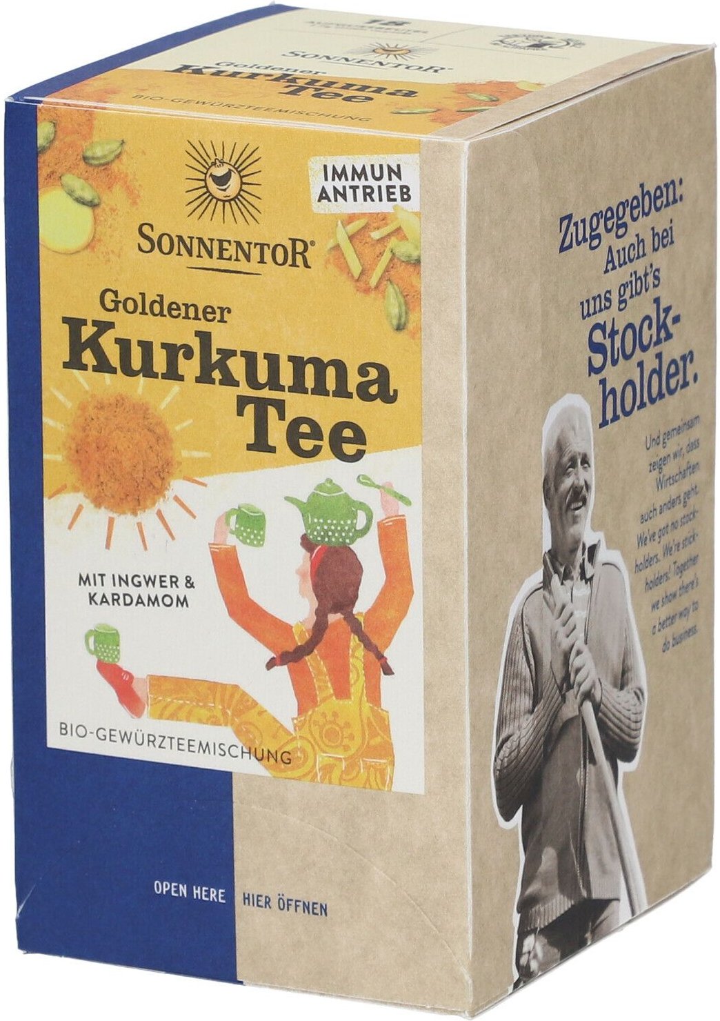 Sonnentor Kurkuma TEE Gold Bio 18 St Filterbeutel