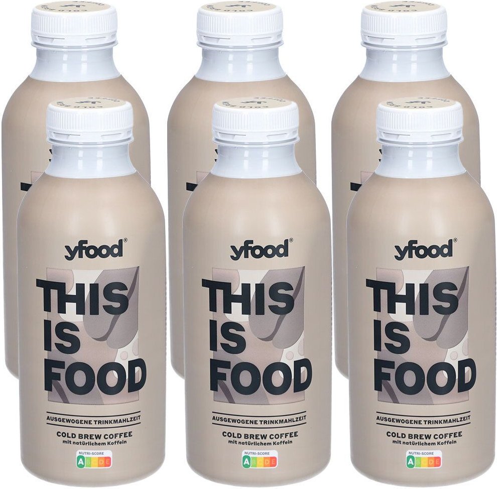 yfood Drink Cold Brew Coffee 6x500 ml Trinklösung