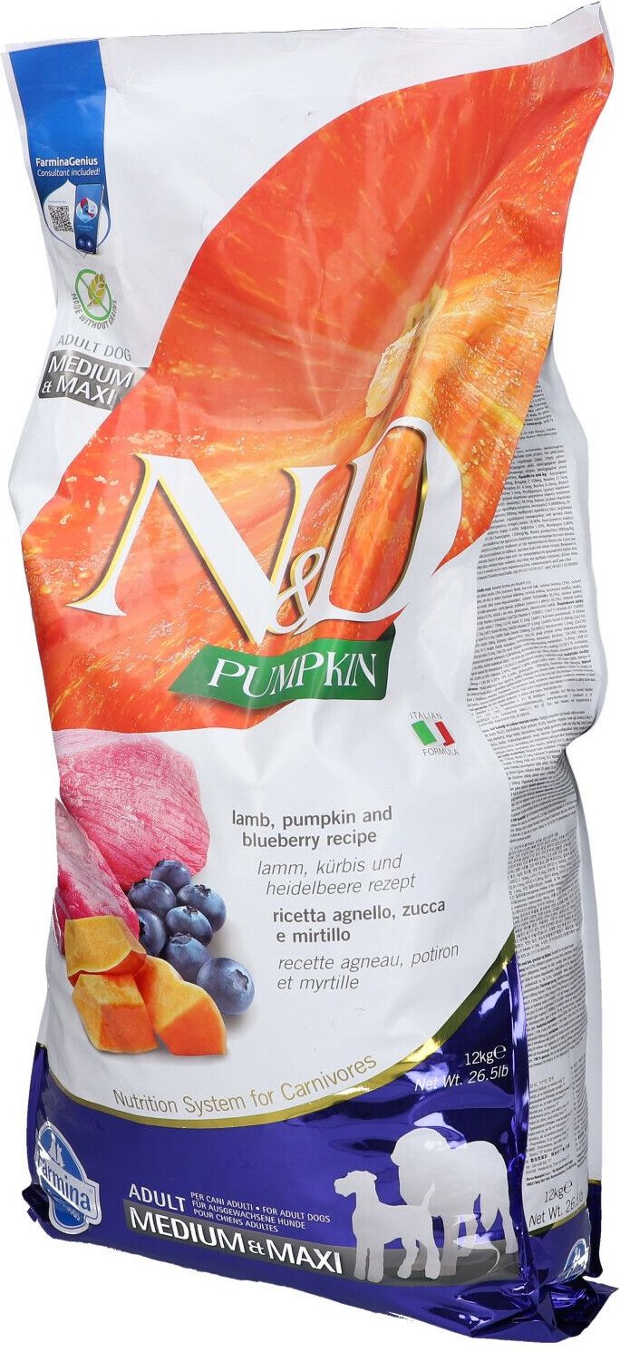 N&D GF P Lamb&Blu AD M/Max12Kg 12000 g Pellets