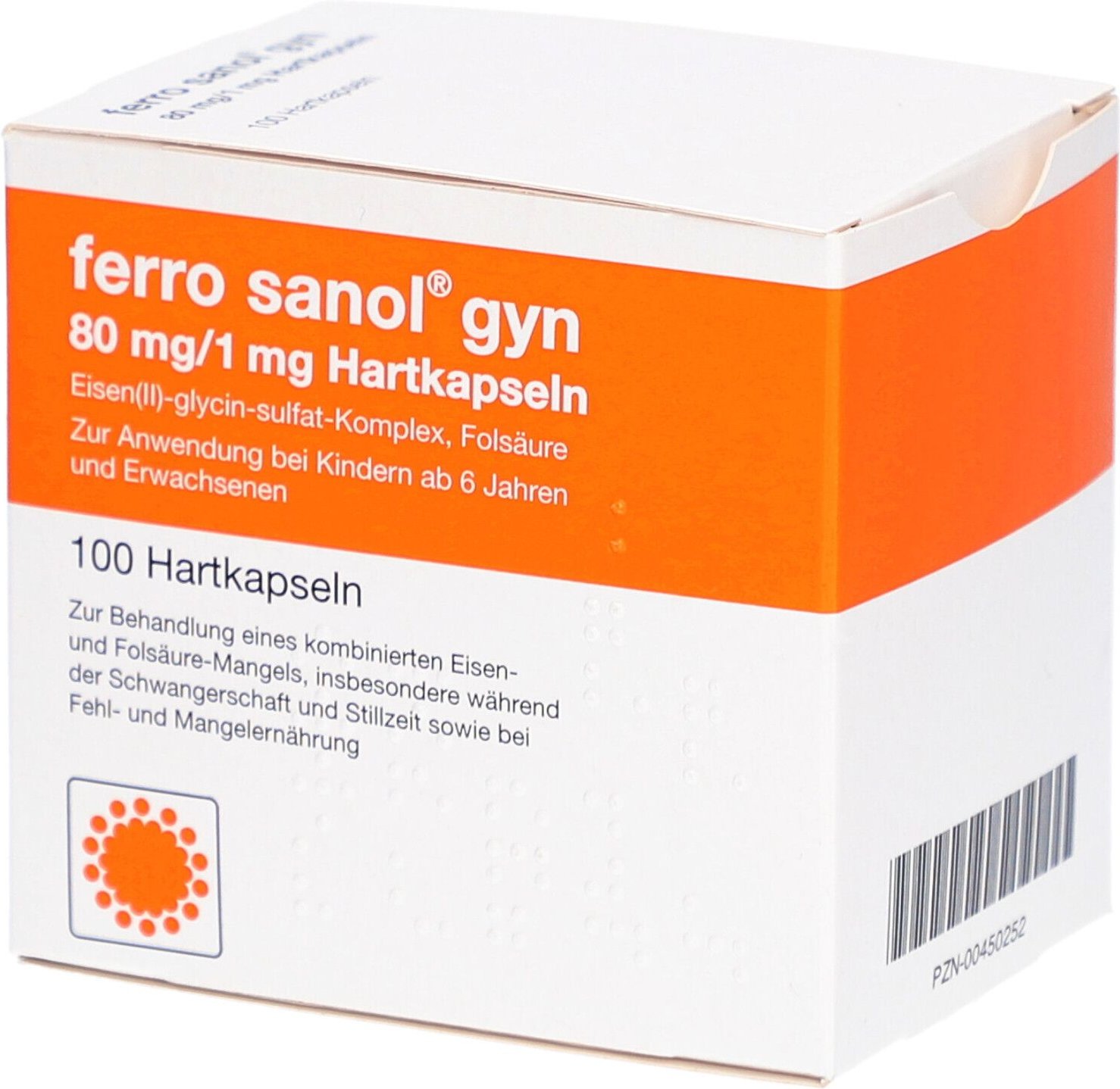 Ferro Sanol gyn Hartkaps.m.msr.überz.Pellets 100 St Hartkapseln mit magensaftresistent überz. Pellets