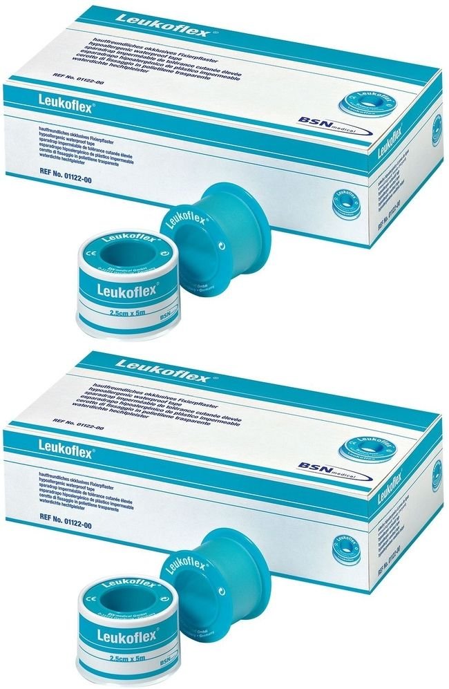 Leukoflex Verbandpfl.2,5 cmx5 m 2x 2x1 St Pflaster