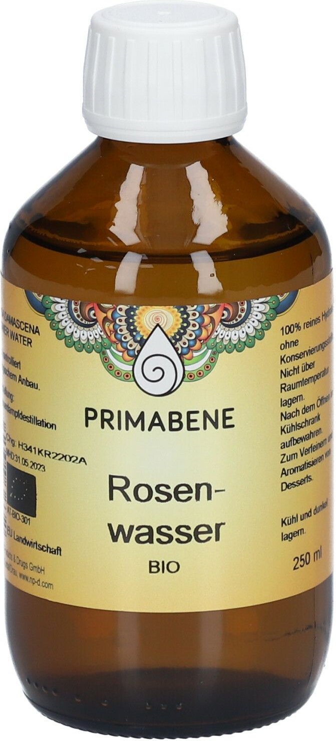 Thumbnail - Rosenwasser Hydrolat BIO PRI 250 ml Flüssigkeit zum Einnehmen