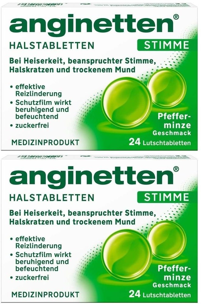 Anginetten Stimme Lutschtabletten 2x 2x24 St