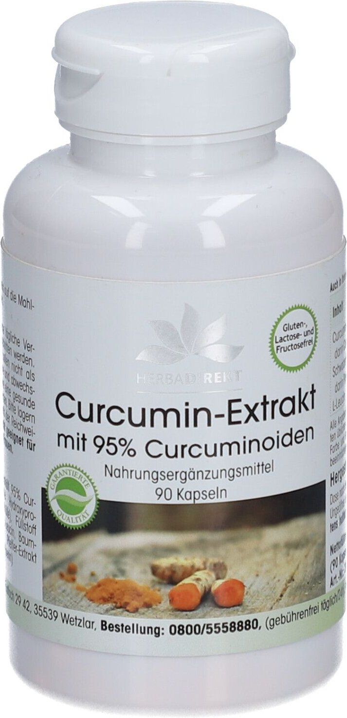 Thumbnail - Curcumin Extrakt mit 95% Curcuminoiden Kapseln 90 St