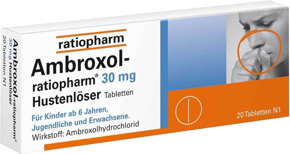 AMBROXOL-ratiopharm 30 mg Hustenlöser Tabletten 20 St